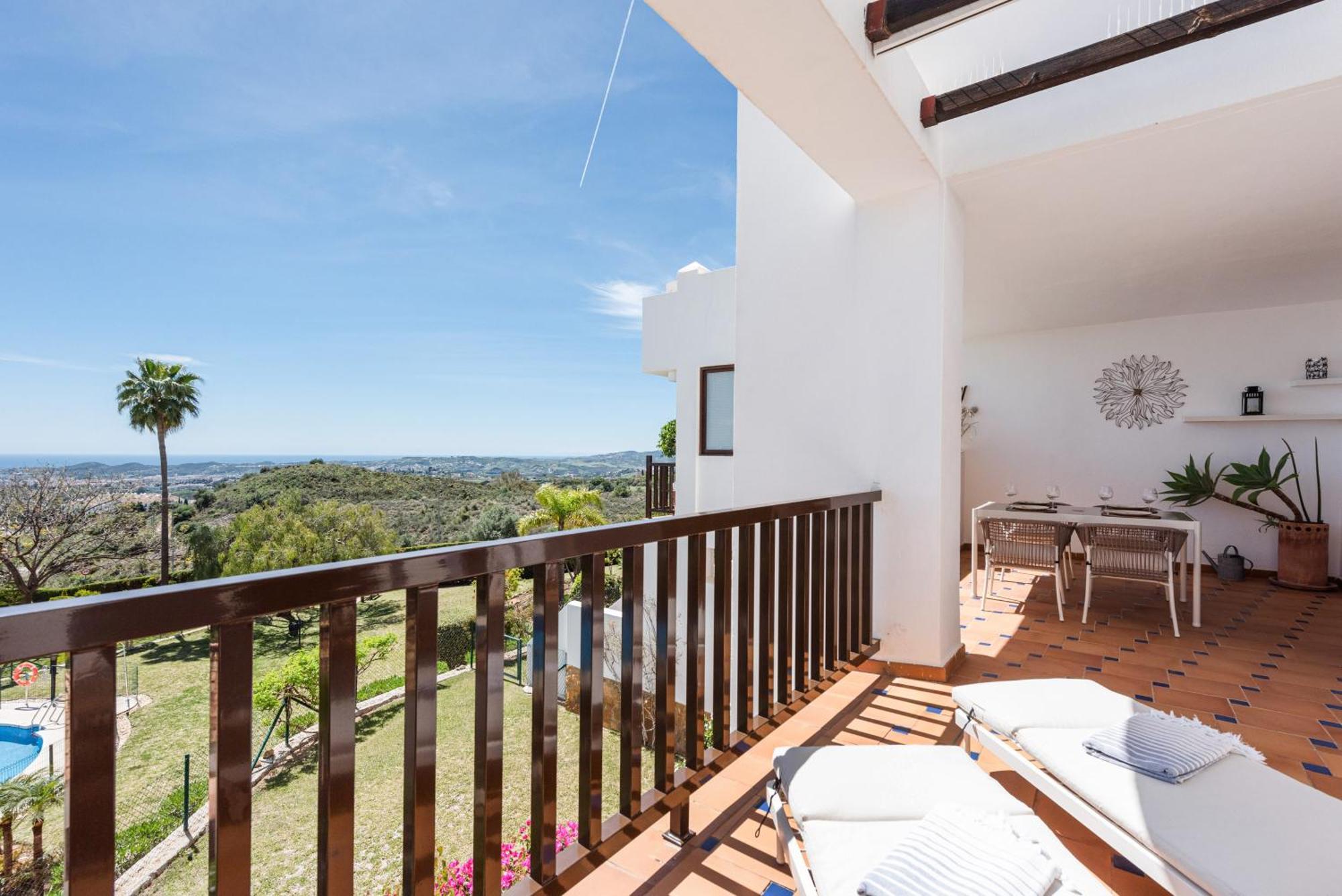 Incredible Apartment With Sea Views And Balcony Mijas Exterior photo